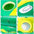 thumbnail image 4 of Cama flotante inflable de PVC para piscina, hamaca de agua, colchón flotante, cama inflable con portavasos bonito, juguete para adultos y niños, piña (rojo), 4 of 5