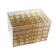 thumbnail image 1 of Caja de almacenamiento de joyas de acrílico con purpurina y diamantes de imitación para decoración de uñas, 120 unidades marrón claro, 1 of 7