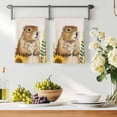 thumbnail image 3 of Groundhog Day Kitchen Towels Set of 1, Sunflower Spring Floral Botanical Rustic Absorbent Dish Towels for Kitchen, Microfiber Hand Towel, Quick Drying Tea Towel for Cleaning Decorative Dishcloths, 3 of 7