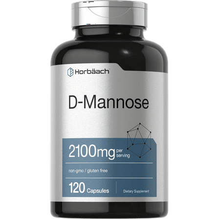 D Mannose Capsules | 2100 mg | 120 Count | by Horbaach