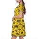 thumbnail image 2 of Disketp Vintage Excavator para Vestido de Manga Corta para Mujeres, Vestidos de Verano para Mujeres, Casual y Holgado para la Playa, 2 of 6