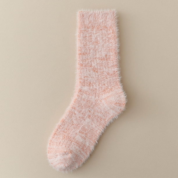Calcetines de invierno para mujer, calcetines de tubo medio con forro polar para mayor calidez y protección contra el frío, calcetines de forro polar, calcetines de algodón para mujer