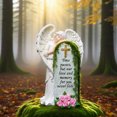 thumbnail image 4 of Memorial Angel Statue Resin Outdoor Garden Cemetery Sympathy Loss Loved One Desktop Ornament, 4 of 8