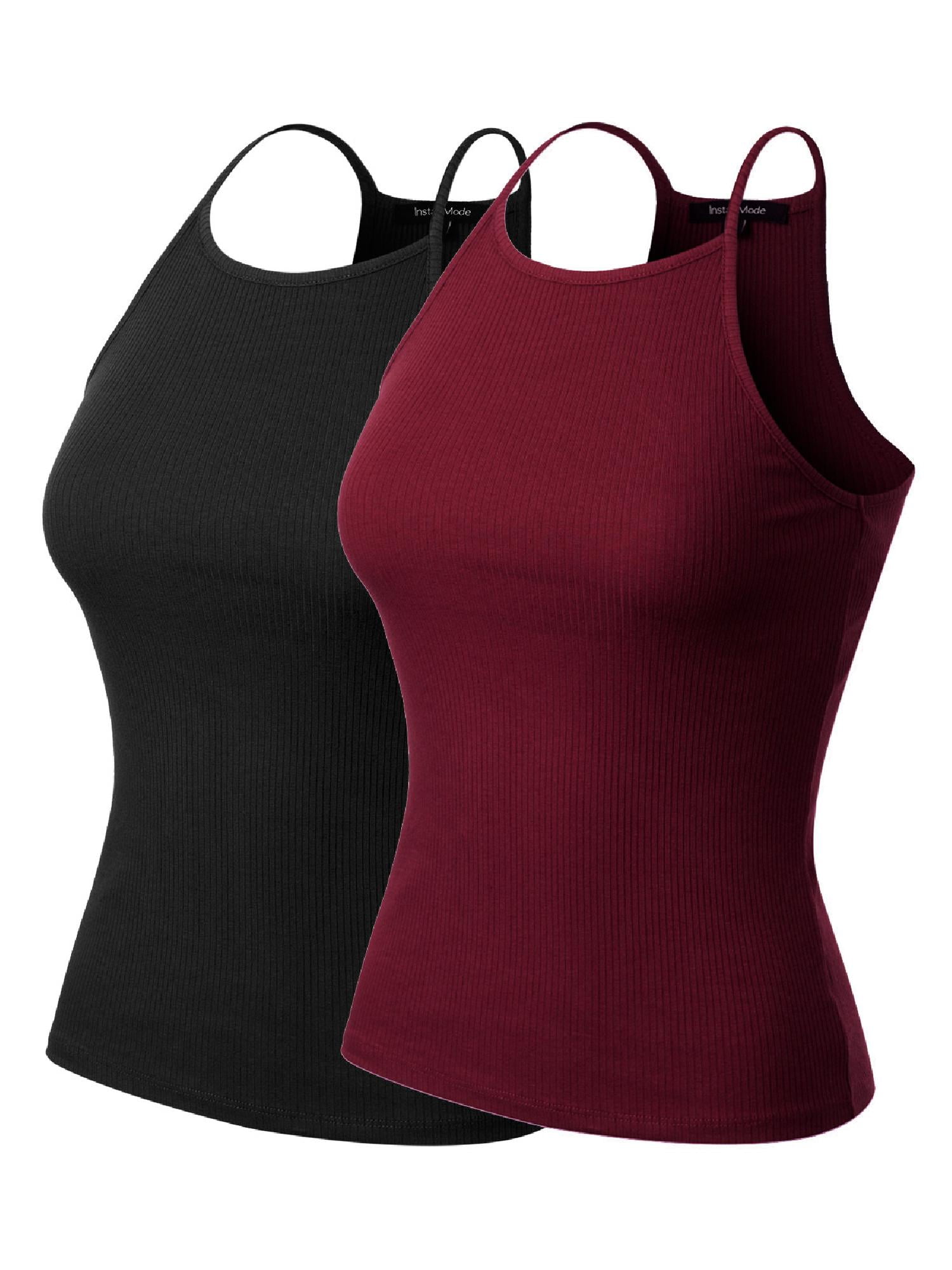 Womens Pack of 2 U Back Tank Top