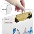 thumbnail image 4 of FMSHPON Easter White Bunny Eggs Butterfly Clipboard Hardboard Wood Nursing Clip Board and Pull for Standard A4 Letter 13x9 inches, 4 of 5