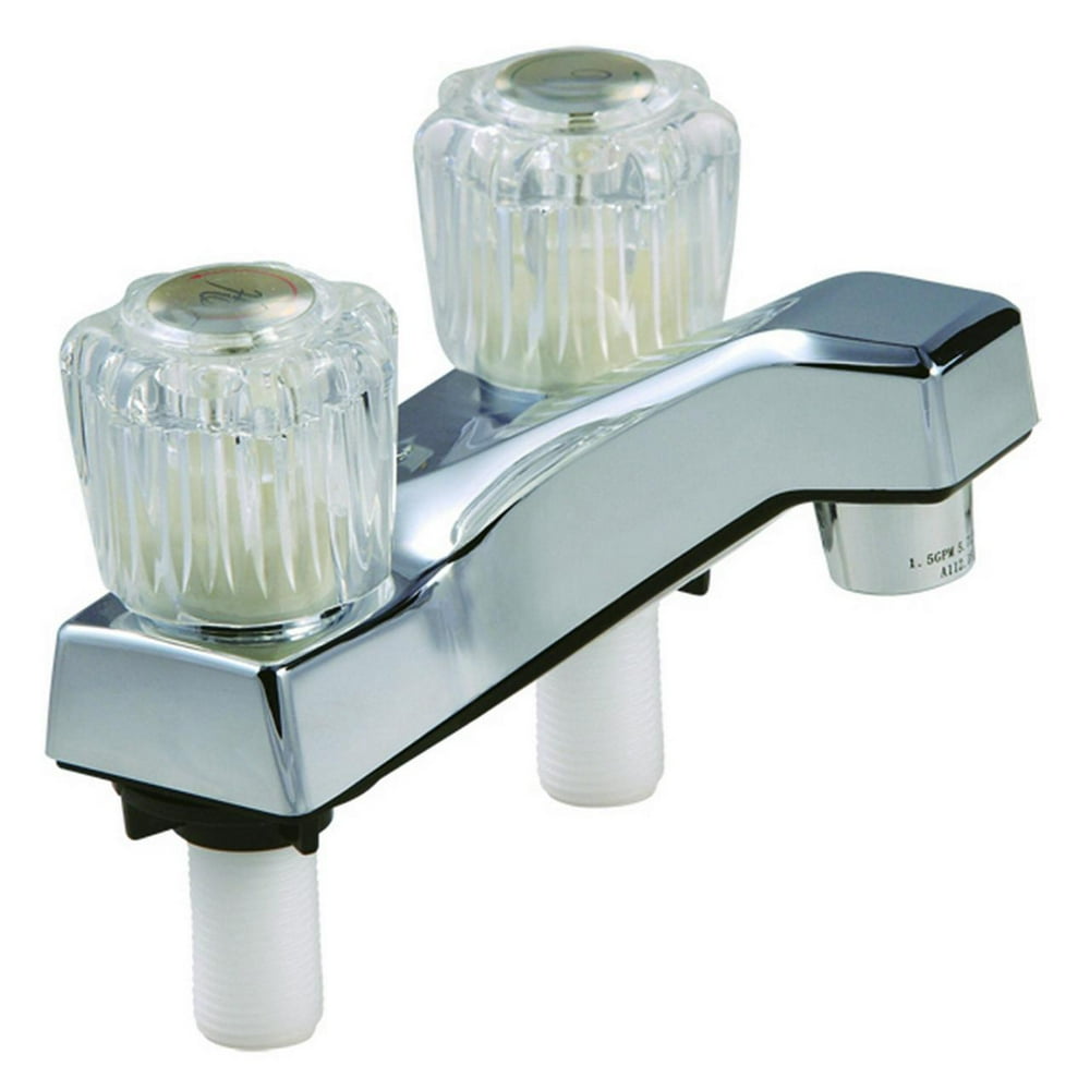 Home Plus Traditional Two Handle Lavatory Faucet, Chrome