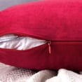 thumbnail image 3 of Fundas de almohada decorativas MIULEE, 2 unidades, 41 x 41 cm, terciopelo rojo, 3 of 6