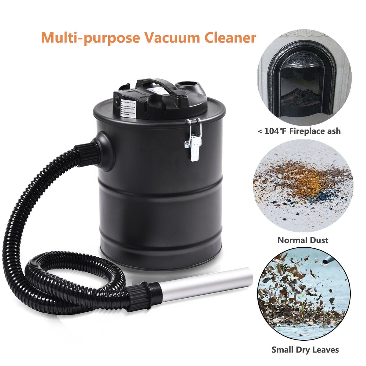 Goplus 5 3 Gallon 1000w Ash Vacuum For Fireplaces Stove Bbq Wet