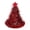 Red, variant on LAVA Christmas Tree Hat, Festive Xmas Costume Accessory with Glitter & Pompoms