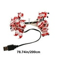 thumbnail image 4 of EWASWON Christmas 20 LED Santa Claus String Lights, 2m Red Christmas USB Powered Warm White, Flexible Indoor Outdoor Holiday Decor, Santa Christmas Decoration Lights, 4 of 6