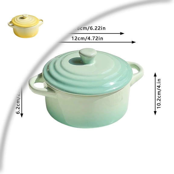 French Onion Soup Bowl with Handle Ceramic Serving Bowl Microwave Dishwasher Oven Safe Stackable Ergonomic Handles for Stew Pasta Oatmeal Gift