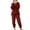 G-Red, variant on Women's Fuzzy Fleece Pajama Set 2 Piece Fluffy Pjs Long Sleeve Shirt Pants Set Ladies Cute Winter Fall Warm Thermal Loose Baggy Plush Lounge Set Loungewear Purple Large