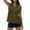 Green-a, variant on Women’s Lapel Collar Shirt Summer Fashion Sleeveless Button Tops Full Open Blouses with Pockets