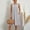 Gray, variant on FengLS Womens Plus Size Dresses Leisure Loose Round Neck Sleeveless Sundresses Solid Color Cotton Linen Knee-Length Dresses with Side Pockets