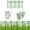 Green, variant on 4 Pack Plastic Garden Edging Fence Panels | Green Decorative Picket Borders for Flowerbeds, Lawns, Paths | Weatherproof, Foldable, Easy Assembly | 35x17.5cm Each, Outdoor Landscape Divider