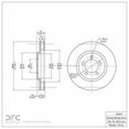 thumbnail image 2 of Front Dynamic Friction Company GEOSPEC Coated Brake Rotor 604-54043 (1), 2 of 4