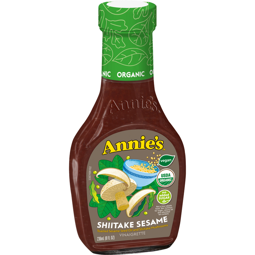 Annie's Shiitake Sesame Vinaigrette Salad Dressing, NonGMO, 16 fl oz