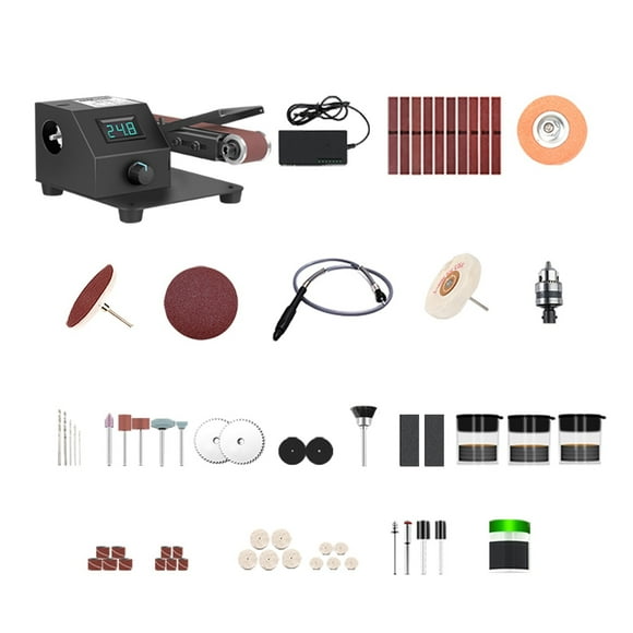 350W/250W Belt Sander Electric Sanding Polishing Machine Grinding Sander Grinder Small Sand-belt Machine ,Wide Use