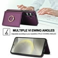 thumbnail image 4 of ELEHOLD Case for Samsung Galaxy S24,Business PU Leather Stand Case with Card Holder & Ring Holder,Deeppurple, 4 of 7