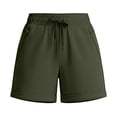 thumbnail image 4 of Women's Hiking Cargo Shorts Zipper Pockets Soft High Waisted Quick Dry 7 Inch Drawstring Shorts for Women Athletic Summer, 4 of 9
