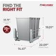 thumbnail image 3 of Rev-A-Shelf Double Pullout 35 qt. with Soft-close, 53WC-1835SCDM-217, 3 of 9