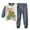 A38-Navy, variant on Hessimy Toddler Boys Girls Spring Summer Cute Pattern Print 2Pcs Long Sleeve Soft Sleepwear Pants Pajamas Set(Pink,4-5 Years)