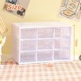 thumbnail image 2 of Desktop Crafts Storage Box with Removable Mini 9 Drawer Bracket for Office and Home Storage of Small Items Art Crafts - white, 2 of 6