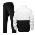 thumbnail image 3 of Gytharion Mens 2 Piece Tracksuit Sets Plus Size Lightweight Casual Zipper Stand Collar Athletic Jacket and Jogging Sweatpants Sets Fashion Color Block Long Sleeve Sweatsuit Sets with Pockets, 3 of 3