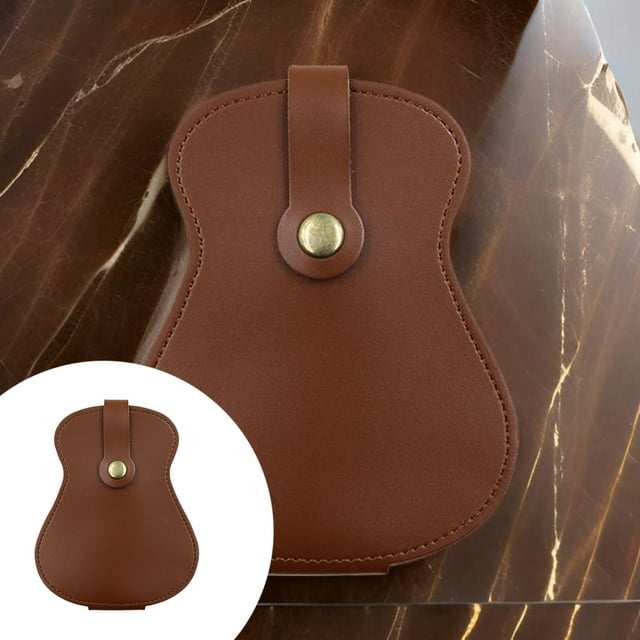 Guitar Pick Holder Storage Bag with 18 Slots for Musicians and Guitar Lovers
