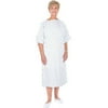 Essential Medical Supply Universal Fit Reusable Patient Gown with Tie Back, Fashion Print on White