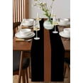 thumbnail image 2 of Black Brown Table Runner Contemporary Boho Modern Art Tablerunners 14 x 72 Inch, Table Decorations Tabletop Scarf for Summer Gathering Holiday Farmhouse Kitchen Dining Decor, 2 of 6