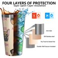 thumbnail image 3 of 16oz Tumblers Dog Mom Stainless Steel Vacuum Insulated Double Wall Travel Tumbler Cups Mug with Lid and Straw,Cleaning Brush for Coffee,Tea, 3 of 4