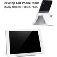 thumbnail image 2 of Support de Téléphone Pliable, Support de Tablette Réglable Universel Multi-Angle (Blanc), 2 of 5