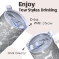 thumbnail image 4 of 20OZ Dog Paw Office Tumbler with Handle Straw and Lid Insulated Coffee Cup for Women Friends Unique Holiday Birthday Gifts Maintains Drink Temperature for Hours, 4 of 6