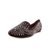 Donald J. Pliner Debbi Suede Beaded Flats Shoes, Size US 6.5 M