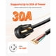 thumbnail image 2 of Cable de alimentación para secadora VEVOR de 10 pies y 4 clavijas NEMA 14-30P 30A 125V/250V, 2 of 9