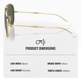 thumbnail image 5 of Ray-Ban RB3825 OLD AVIATOR Pilot Shaped Non-Polarized Sunglasses for Men & Women - Includes Official RAYBAN Eyewear Kit - Ideal Formal & Casual Wear Sunglasses - Green Lens, 5 of 7
