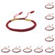 thumbnail image 1 of Pulseras de amor budista tibetana ajustable Minnieouse Cuerda hecha a mano Multicolor 10piezas, 1 of 6