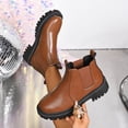 thumbnail image 2 of JUSLIO Boots for Women,Platform Boots Fashion Casual Mid Calf Boots Comfort Solid Color Round Toe Plus Size Boots, 2 of 9