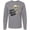 AC-Heather Grey, variant on Inktastic Happy Halloween with Dancing Skeleton Long Sleeve T-Shirt