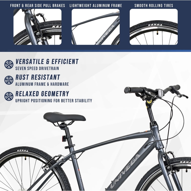700C Univega Montega Step over Comfort Adult Bicycle, Small Frame