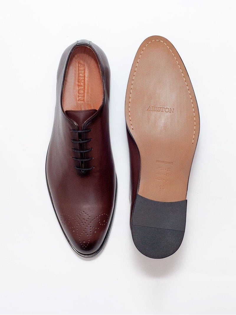 chestnut brown mens dress shoes Wesley - Chestnut Calf Loafer