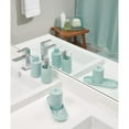 iDesign Cade 4Piece Bathroom Accessory Set, Soft Aqua