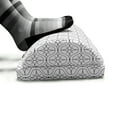thumbnail image 5 of Orient Foot Rest, Oriental Wavy Ornaments Monochrome Motifs in Traditional Art Print, Non-Slip Backing Adjustable Ergonomic Memory Foam Leg Support for Office, Charcoal Grey and White, by Ambesonne, 5 of 5