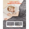thumbnail image 4 of 25lb Weighted Blanket King Size (80x87 in) - 100% Cotton Heavy Blanket for Adults, Soft & Breathable, 4 of 11
