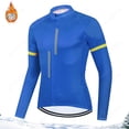 thumbnail image 4 of Maillot de ciclismo de manga larga térmico de invierno para hombre, ropa cálida para bicicleta de carretera, pantalones a prueba de golpes, ropa para bicicleta de montaña, 4 of 5