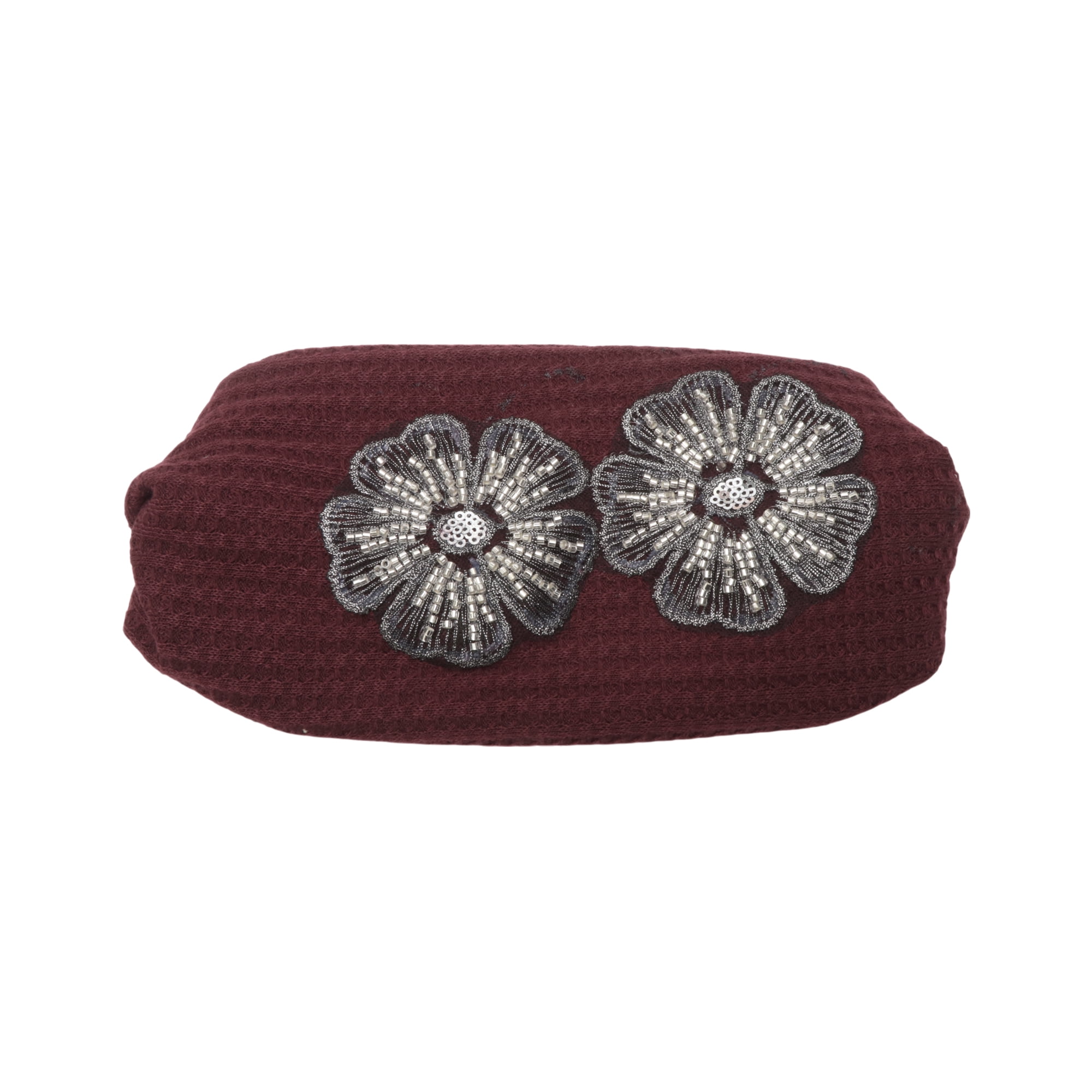 Unique Bargains Wide Five Petals Headband 1 Pc Dark Red