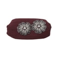 thumbnail image 4 of Unique Bargains 1 Pc Headband Wide Five Petals Hairband for Women Dark Red, 4 of 5