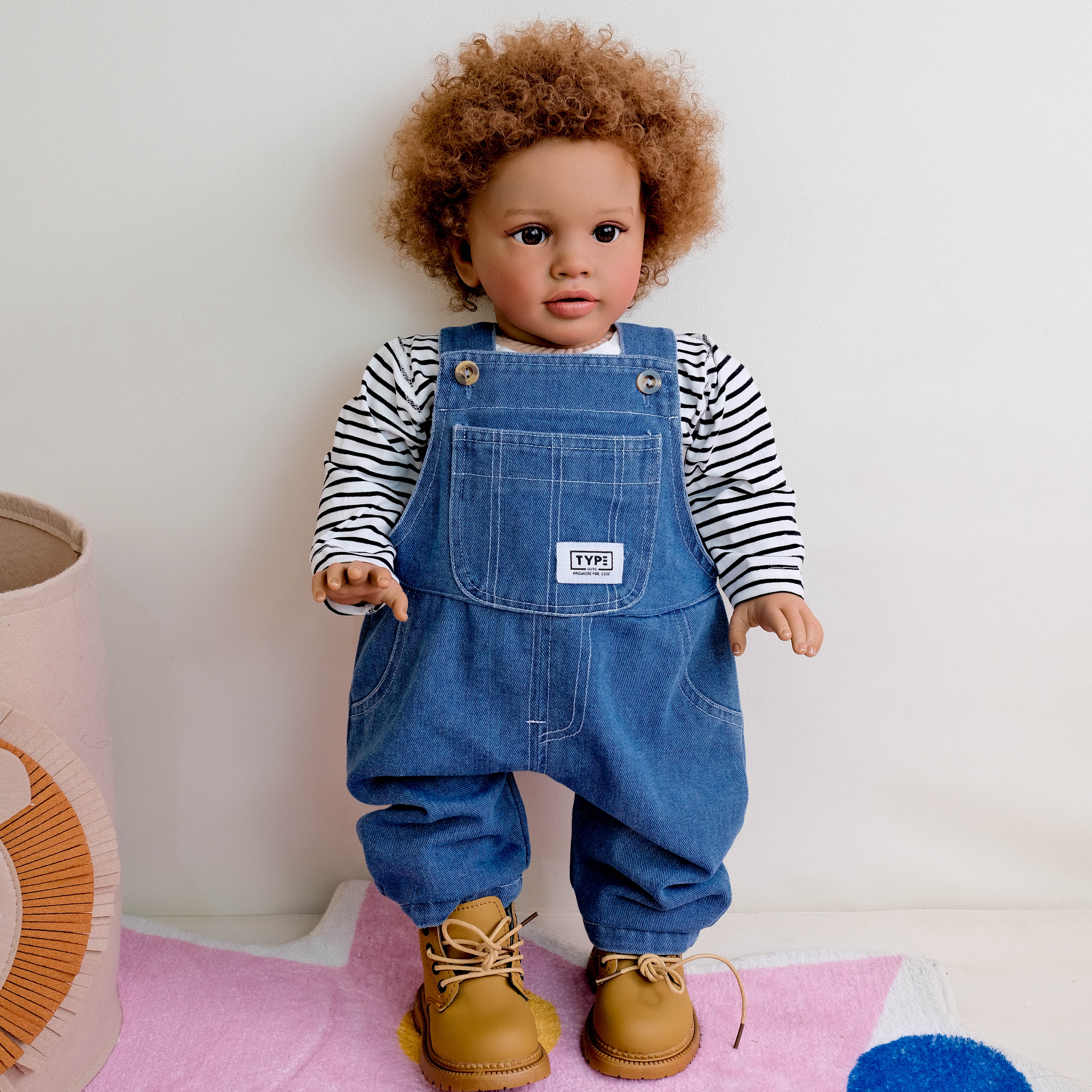 iCradle Lovely Toddler Dolls Girl 26 inch 66CM Real Looking Reborn Baby Doll Soft Vinyl Newborn Baby Doll Cloth Body Handrooted Hair Babies Gifts for Kids Age 3+