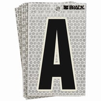 Brady Ultra Reflective Letter,A,PK10 3010-A